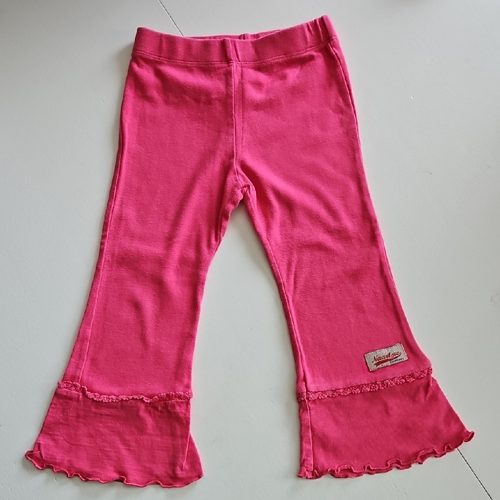 Naartjie Pink Leggings with Ruffle Trim